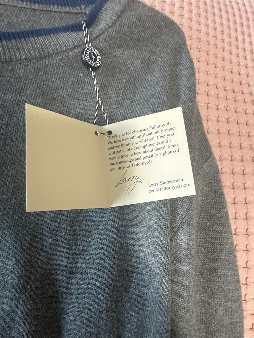 Men NWT FINE KNIT CREW NECK top - Picture 4 of 8